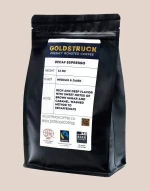 goldstruck decaf espresso coffee beans