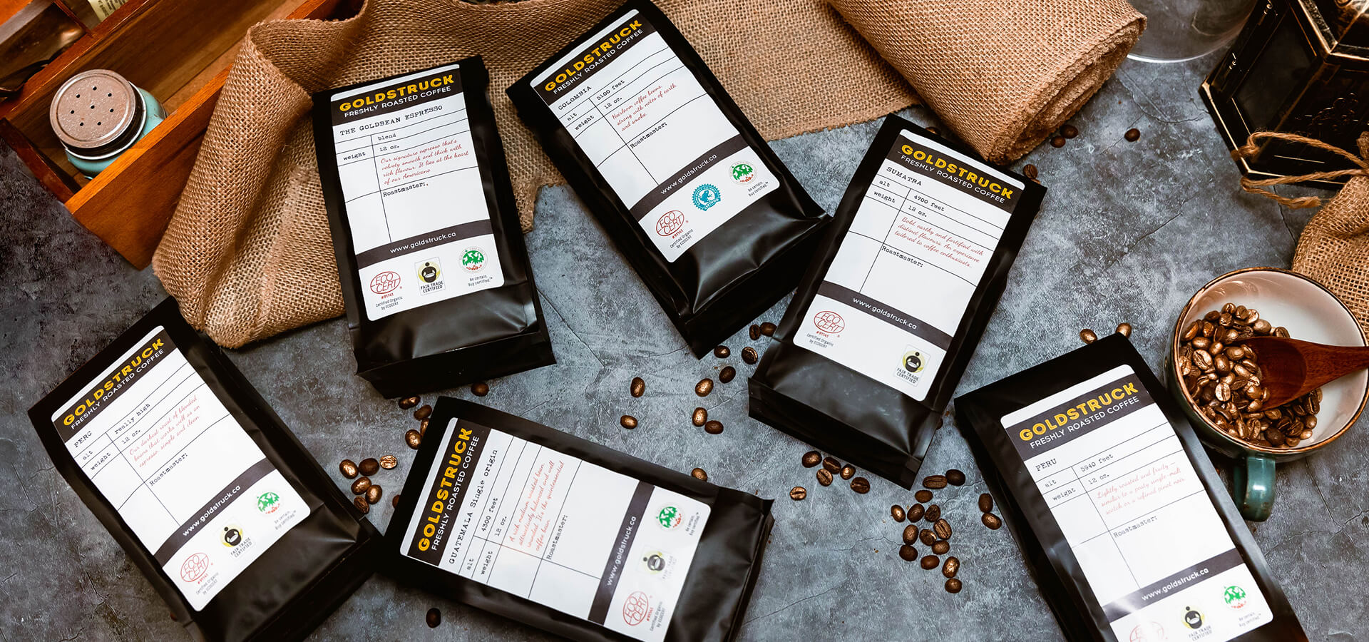 goldstruck liquid gold brewed daily from bean to cup