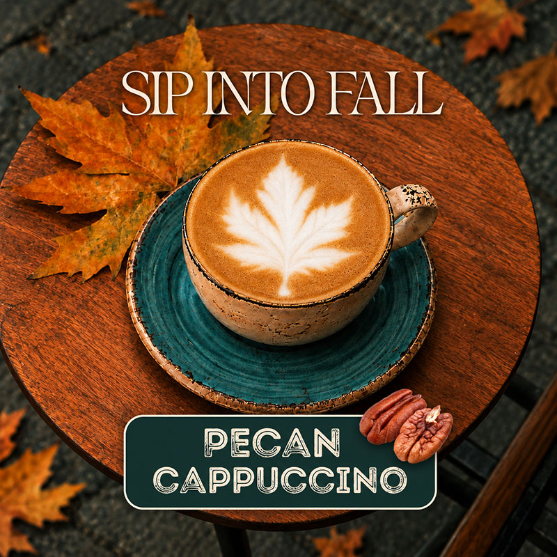 Sip into fall pecan cappuccino